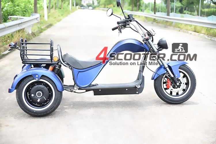 Wholesale Best Buy Cheap Price Electric Vehicle 3000W EEC Dual Motor Trike Fat Tire City Coco Electro Chopper Three 3 Wheel Tricycle Scooter 85km/H for Adults